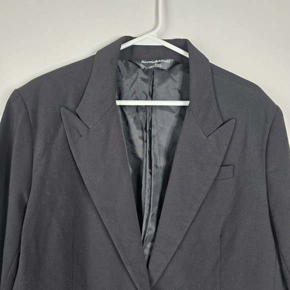Norma Kamali Black Single Breasted Button Front Blazer Size 18 Careerwear - Picture 6 of 15